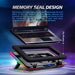 Air Compression RGB Laptop Cooling Pad - Triple-Fan USB Cooler for 12-17-inch Laptops