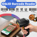 2D QR Code Scanner — 2.4GHz & Bluetooth V5.0 Wireless Barcode Reader