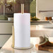 Paper Towel Holder — Weighted Base Countertop Roll Organiser (Black)