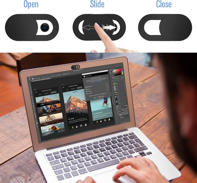 Webcam Cover Slider — Pack of 5 or 10 Privacy Shutters for Laptops, Tablets & Phones