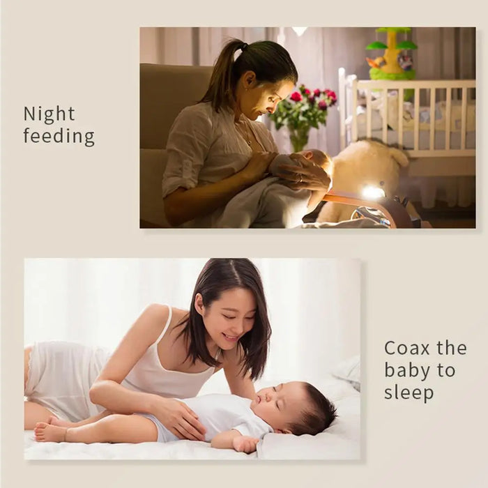 Rechargeable LED White Noise Sleep Lamp — Touch Night Light & 10 Soothing Sounds (Type-C)