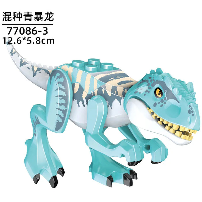 Tyrannosaurus Rex Building Block Figure — Jurassic Dinosaur Brick Toy (LEGO-compatible, 1pc)