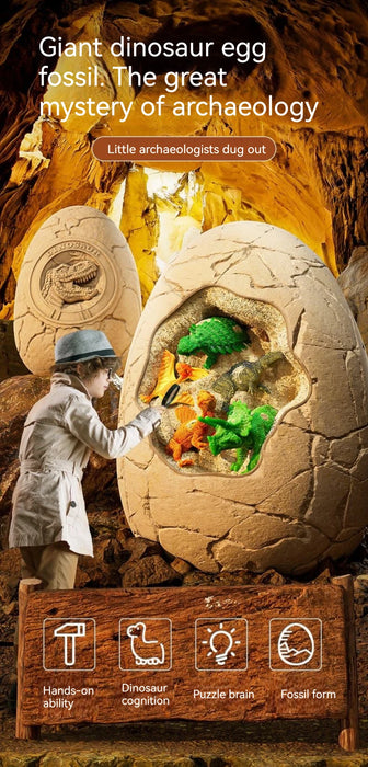 Yimi Children's Dinosaur Egg Dig Kit – DIY Fossil Blind Box (Ages 6–12)