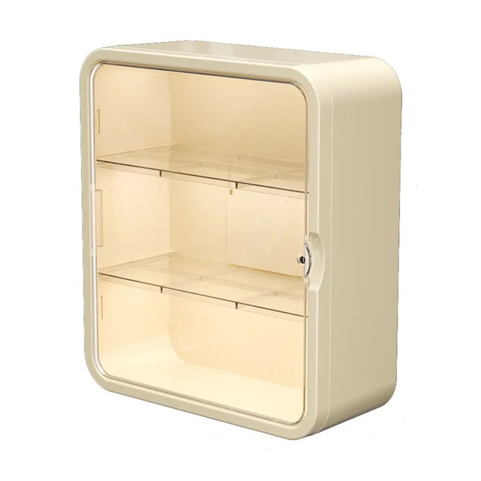 No-drill Wall-mounted Medical Cabinet – Transparent Drawer, Multi-layer Storage