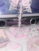 Pink Lace Angel Wings Headphone Stand — Kawaii Gaming Headset Holder