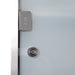 Lockable Wall-Mounted Medicine Cabinet — Safety Glass Door, Silver, 48cm
