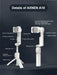 A10 Handheld Smartphone Gimbal with Fill Light, Extension Rod & Remote — for iPhone & Samsung