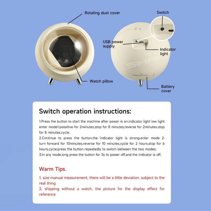 USB Motorised Watch Winder Box for Automatic Watches