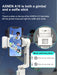 A10 Handheld Smartphone Gimbal with Fill Light, Extension Rod & Remote — for iPhone & Samsung