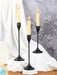 3-Piece European-Style Metal Candlestick Set – Wedding & Table Holders