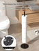 Foldable Floor-Standing Toilet Roll Holder with Reinforced Base, Standalone Dispenser