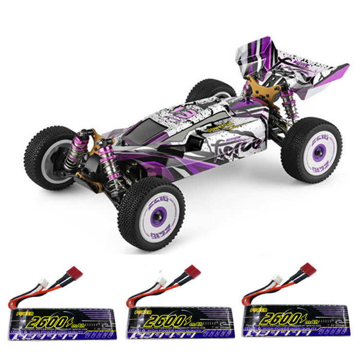 Wltoys 124019 RTR - 2600mAh Upgraded Battery 2.4G 4WD 55km/h Metal Chassis RC Car - Perfect for Enthusiasts and High-Speed Racing Fans