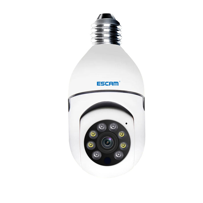 ESCAM PT208 E27 - 1080P WIFI Humanoid Tracking Camera with ONVIF, Two-Way Audio, Dual Light Night Vision - Ideal for Home Security and Surveillance