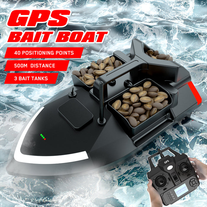 Smart Fishing Bait Boat Wireless Remote Control Fishing Feeder RC Fishing  Boat for Adults Beginners Remote Range 500M, Fishing Bait Boat, -8521