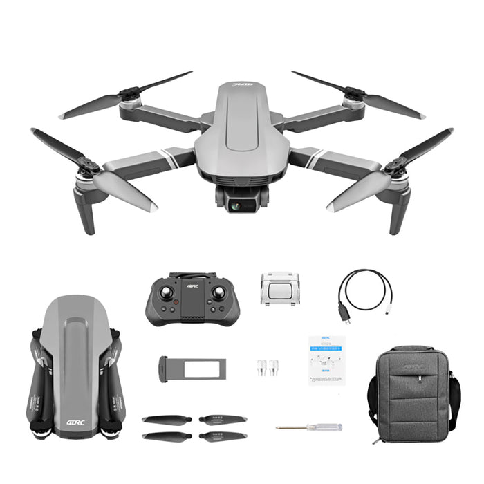 4DRC F4 GPS Drone - 5G WiFi 2KM FPV, 4K HD Camera, 2-Axis Gimbal, Optical Flow Positioning, Brushless Foldable Quadcopter - Ideal for Aerial Photography Enthusiasts