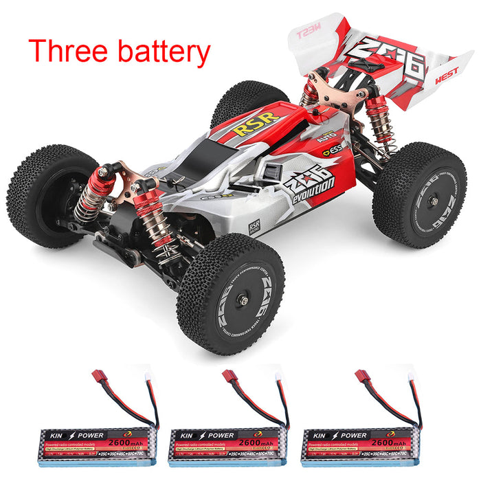 Wltoys 144001 1/14 2.4G 4WD High Speed Racing RC Car Vehicle Models 60km/h Two Battery 7.4V 2600mAh