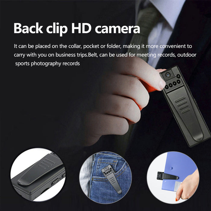 Z8 Mini HD Camera - 1080P Back Clip Night Vision Micro USB Camera, Small and Portable - Ideal for Discreet Surveillance and Recording