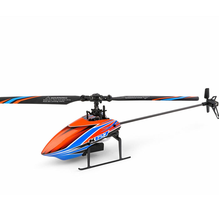 XK K127 - 4CH 6-Axis Gyro Altitude Hold Flybarless RC Helicopter RTF - Perfect for Beginners and Enthusiasts