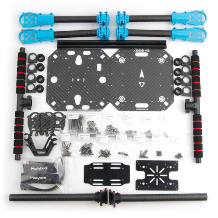 Holybro X500 V2 ARF Kit - 500mm Wheelbase 10 Inch FPV Drone with 2216 880KV Motor, 20A BL_S ESC, 1045 Propeller - Ideal for 1KG Payload Carrying Capacity