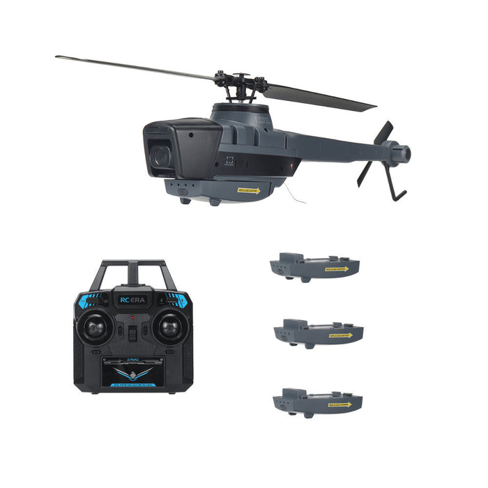 C128 2.4G 4CH 6-Axis RC Helicopter - 1080P Camera, Optical Flow Localization, Altitude Hold, Flybarless - Perfect for Stabilized Aerial Photography and Smooth Flying Experience