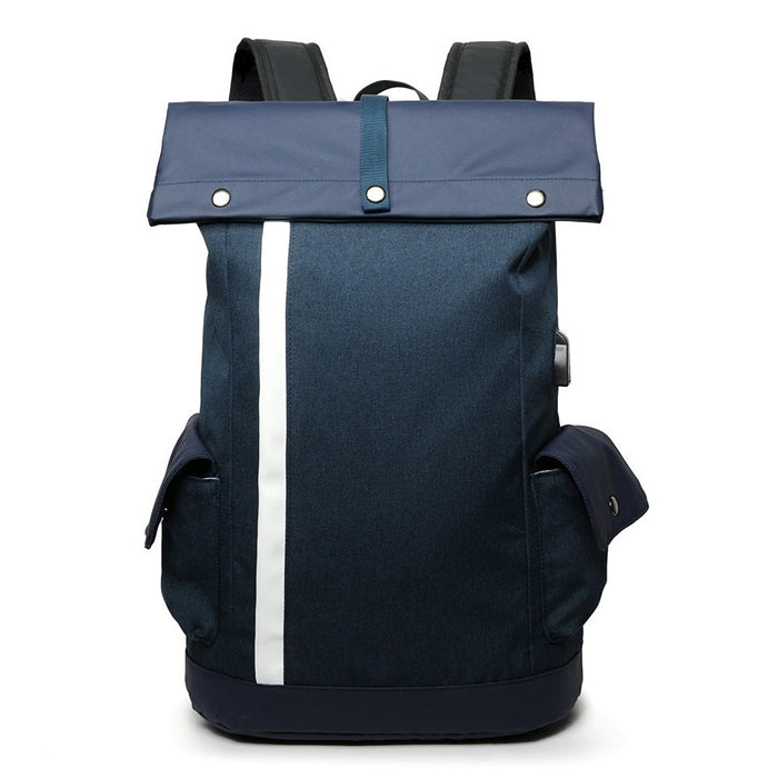 Laptop Bag Multifunction - USB Charging Port, School & Travel Backpack, Water Resistant Nylon - Casual Daypack for Students & Commuters