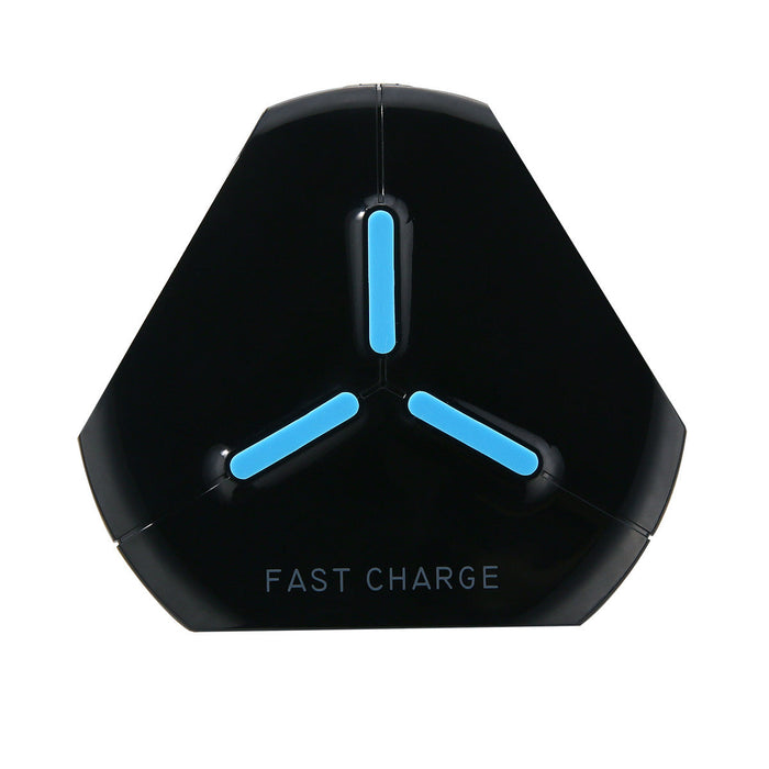 Q500 Wireless Charger Pad - Fast Qi Charging with LED Indicator - Compatible with Samsung S8, iPhone 8, iPhone X