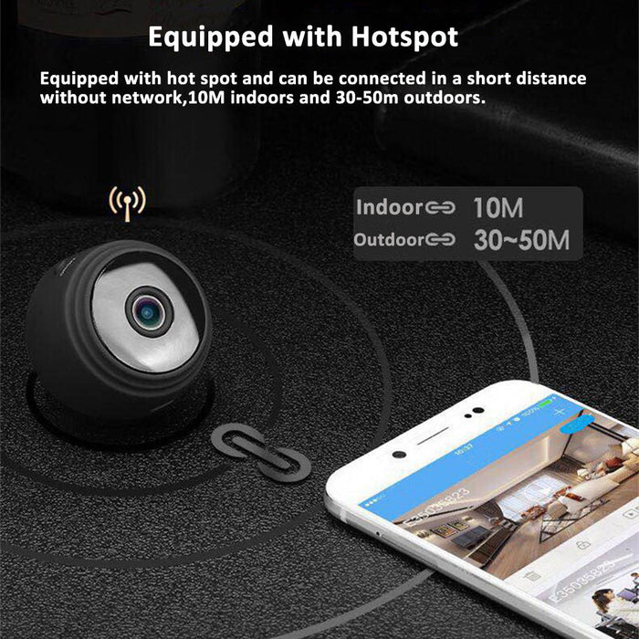 A9 Mini Camera - 1080P HD Wireless WIFI IP Camera 2PCS Set with DVR Night Vision - Perfect for Home Security and Surveillance