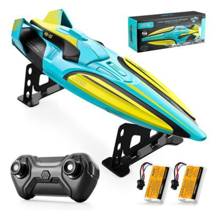 4DRC S1 2.4G 4CH - High-Speed RC Boat with Water Model Remote Control - Ideal for Pools, Lakes, Racing, and Kids/Children Gifts