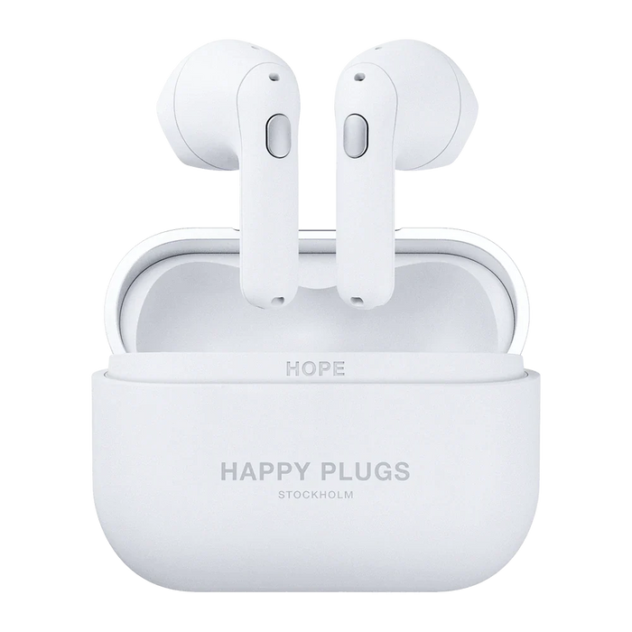 Happy Plugs Hope True Wireless Bluetooth Earbuds - White