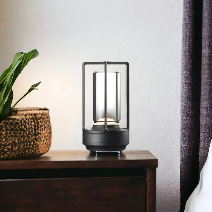 Black Nordic cordless table lamp