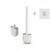 Silicone Soft‑Bristle Wall‑Mounted Toilet Brush with ABS Handle