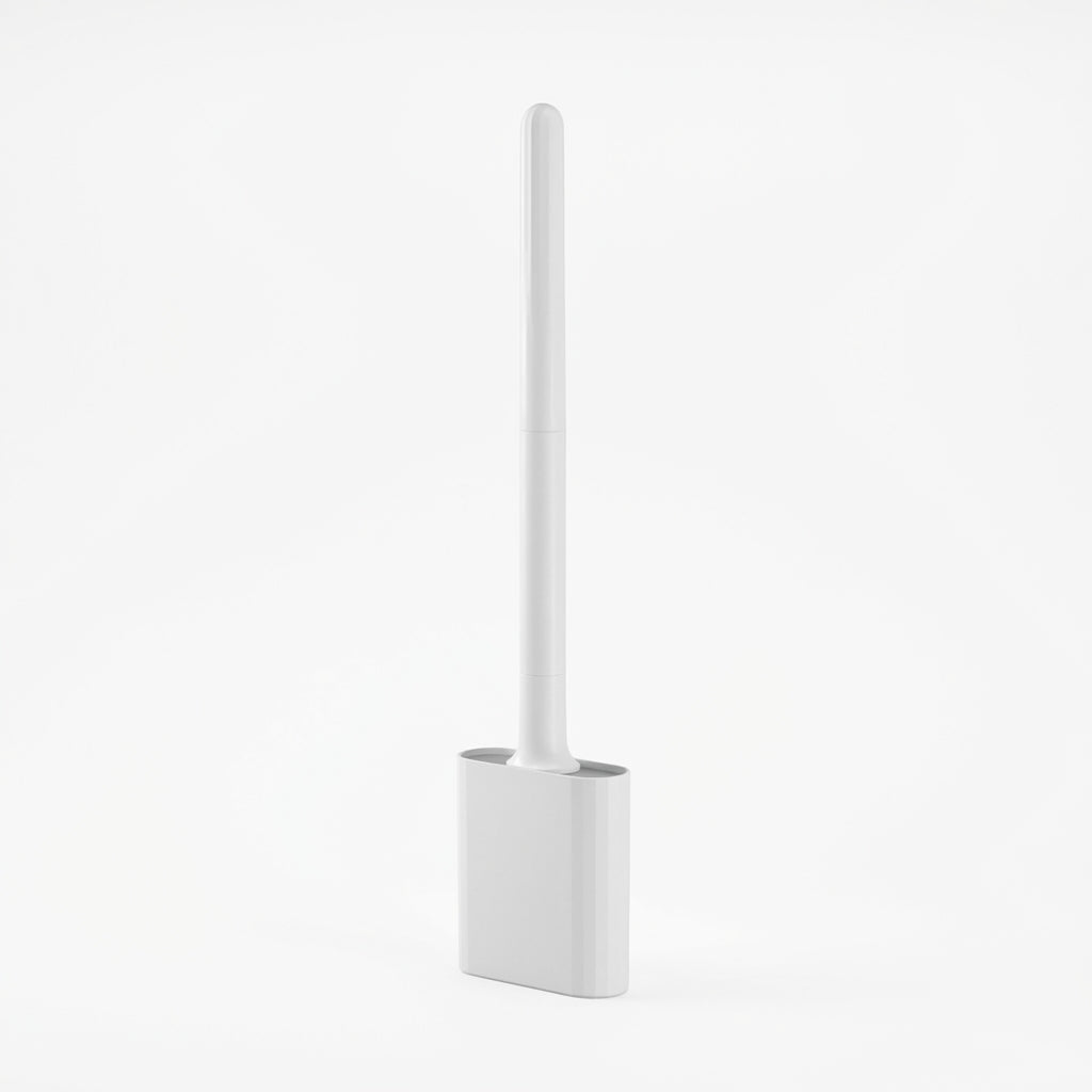 Mini Silicone Toilet Brush Set — Wall‑Mounted or Free‑Standing, Soft Silicone Brush