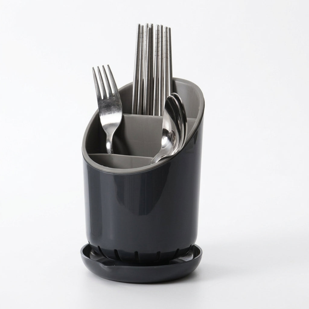 Cutlery Drain Holder – Plastic Chopstick & Tableware Drainer