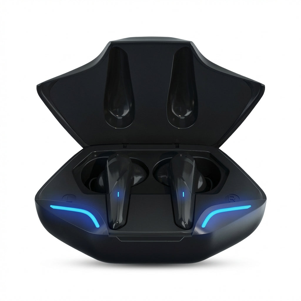TWS Bluetooth 5.3 Gaming Earbuds – Low Latency Stereo with ANC & Mic