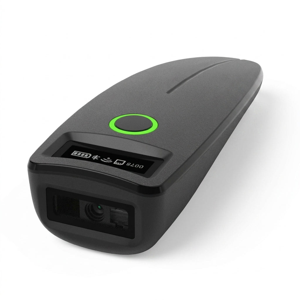 TD-W7 Mini 2D Barcode Scanner — 2.4G Wireless & Bluetooth, Portable 1D/2D QR Reader with Storage