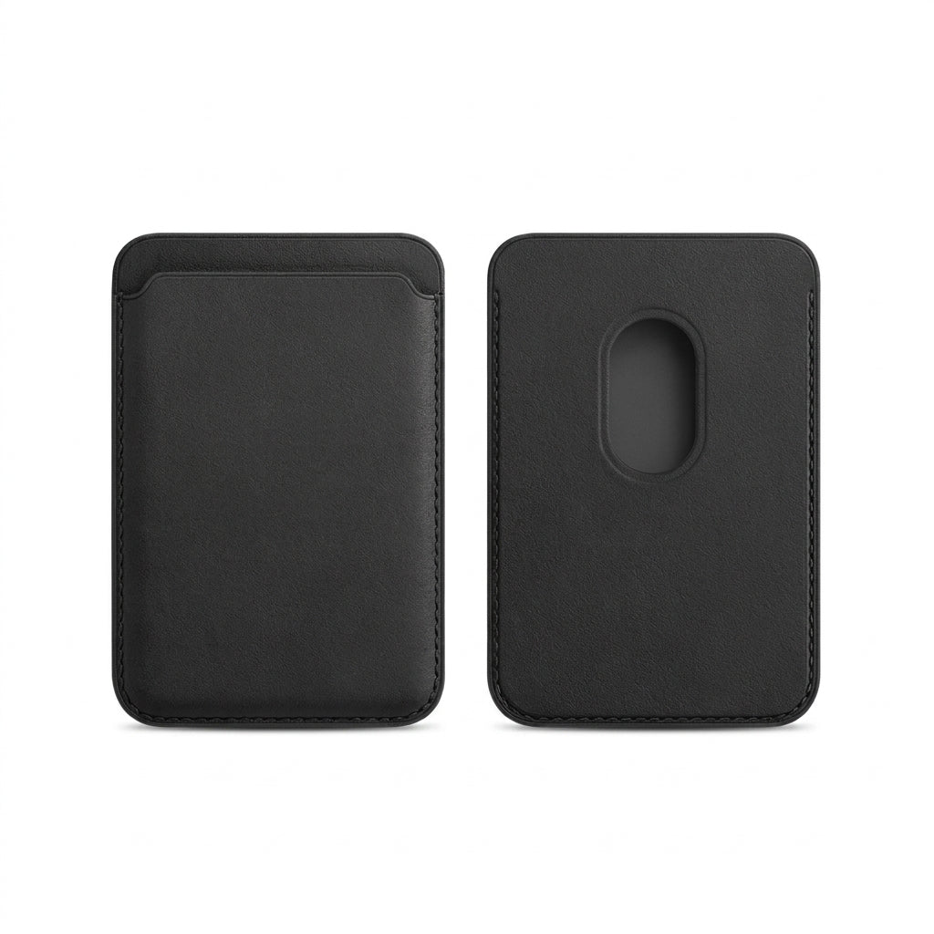 Magnetic Leather Wallet Card Holder MagSafe Phone Stand for iPhone 11–15 Series