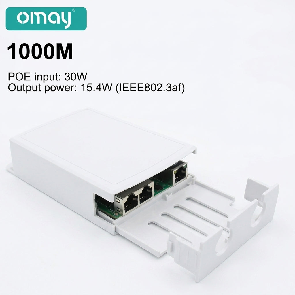 PoE Extender 1-in 2-out | IP67 Waterproof PoE Repeater, 500m Outdoor, 2‑Port PoE Adapter