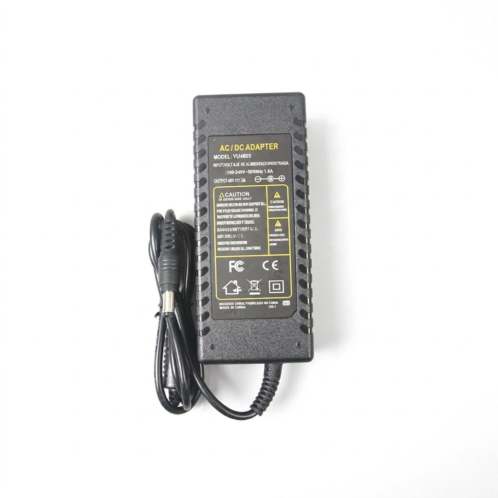 48V 3A DC Power Supply 144W AC/DC Adapter for PoE CCTV, IP Cameras & NVR
