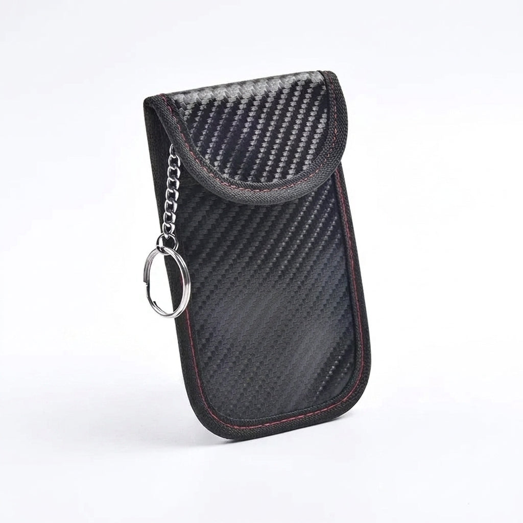 Car Key Signal Shielding Pouch — Faraday RFID Blocker for Keyless Fobs