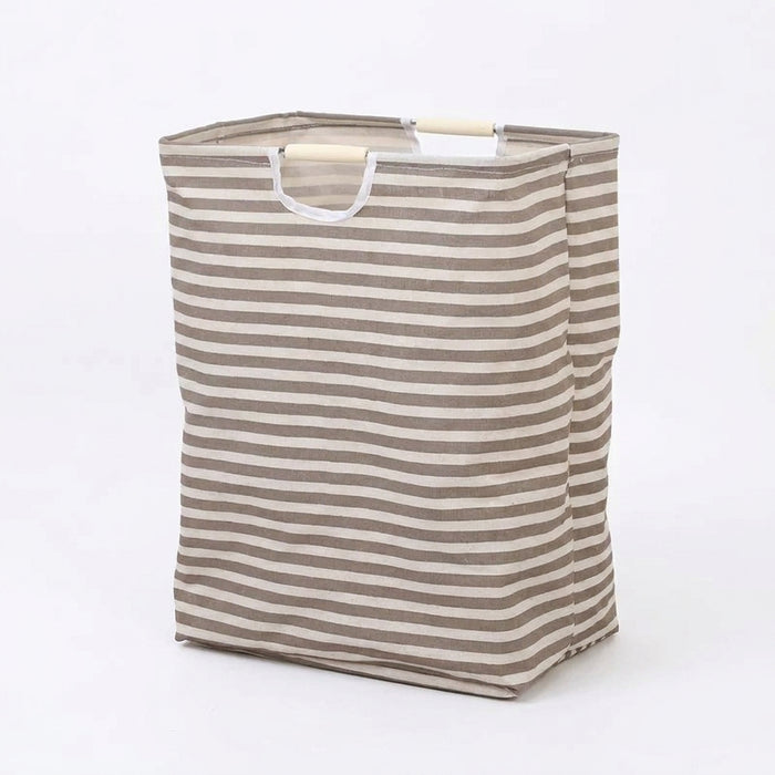 Collapsible Cotton Laundry Hamper with Handles — Large Capacity