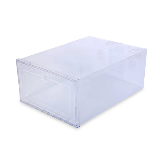 Transparent 6-Pack Shoe Storage Boxes — Thickened, Foldable, Dustproof & Stackable