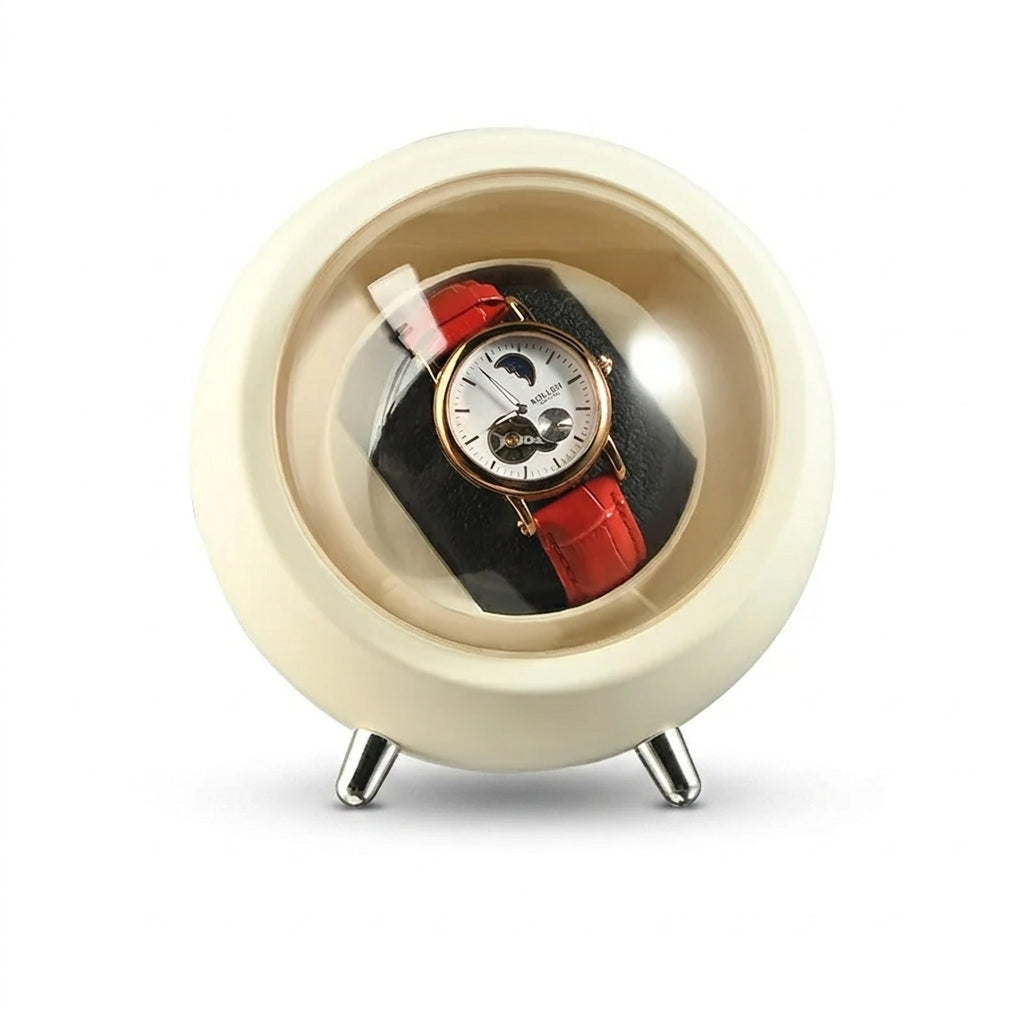 USB Motor Watch Winder Box for Automatic Watches — Rotating Display