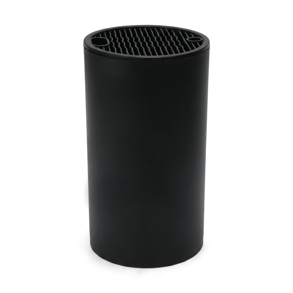 Knife Holder Insert — Black PP/TPR Kitchen Knife Organiser Stand