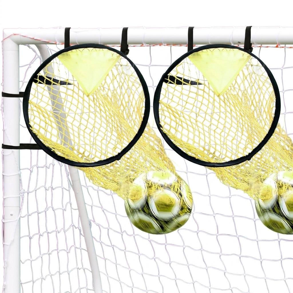 Portable Football Target Net — Foldable Corner Training Goal (1 or 2 pcs)