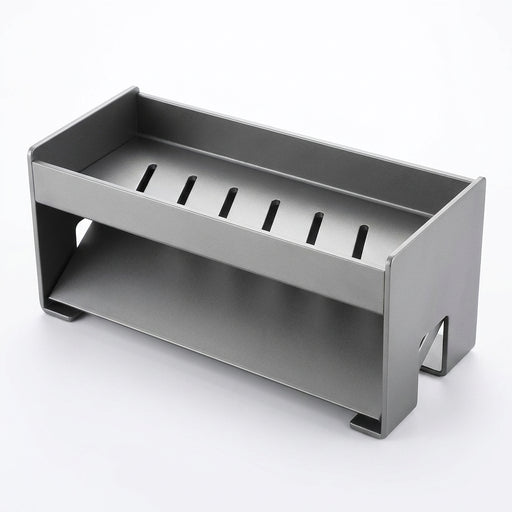 Non-Perforated Sink Storage Rack — Single-Tier Sponge & Rag Holder