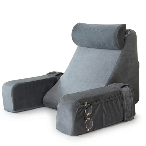 Extra-Large Memory Foam Reading Pillow – Armrest Bed Cushion for Reading, TV & Gaming