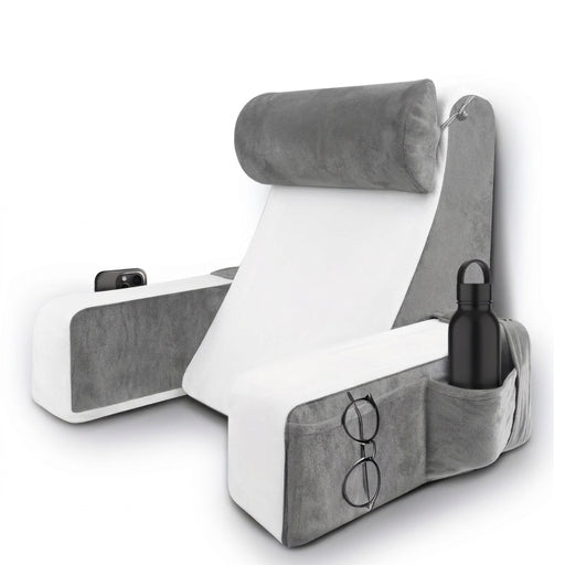 Extra-Large Memory Foam Reading Pillow – Armrest Bed Cushion for Reading, TV & Gaming