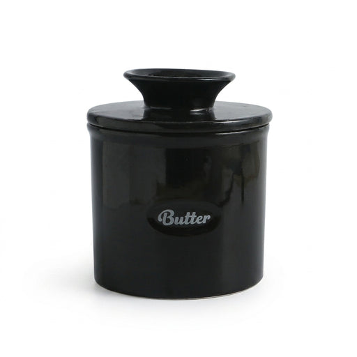 Ceramic Butter Jar with Lid & Cup — Western-Style Butter and Cheese Storage