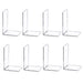 Transparent Acrylic L-Shaped Bookends — Clear Desk and Shelf Organisers