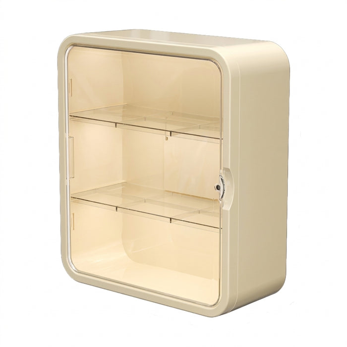 No-drill Wall-mounted Medical Cabinet – Transparent Drawer, Multi-layer Storage